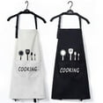 thumbnail image 3 of BBQ Apron, Chef Cooking Grilling Aprons for Men & Women, Washable Waterproof Oil-Proof Adjustable Neck Bib Apron, Coffee, 3 of 7