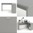 thumbnail image 3 of Escritorio Esquinero L Homeoffice Estudiantil color Gris Claro material MDP. Incluye tabla porta pape y calculadora, 3 of 6