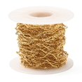 thumbnail image 1 of Ion Plating(IP) 304 Stainless Steel Link Chains Golden 56x45.5mm, 1 of 3
