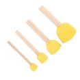 thumbnail image 5 of 4Pcs Wooden Handle Stencil Sponge Foam Brush Furniture Craft Art Painting Tool, 5 of 5