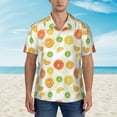 thumbnail image 4 of Haiem Colorful Lemons Printed Hawaiian Shirt for Men - Men’s Casual Beach Summer Shirts - Stretch Fabric with Modern Fit-X-Large, 4 of 9