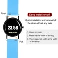 thumbnail image 5 of Uxcell Silicone Watch Band Quick Release Soft Rubber Watch Strap Light Blue/Silver 24mm, 5 of 7