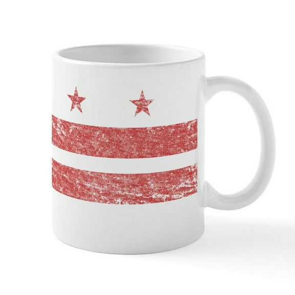 CafePress - Vintage Washington DC Mug - 11 oz Ceramic Mug - Novelty Coffee Tea Cup