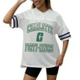 thumbnail image 2 of Women's Gameday Couture White Charlotte 49ers Iconic Oversized Fashion Jersey, 2 of 5