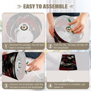 YAZAOO Table Lamp Creative Midnight Garden Whispers Pattern Simple Pattern Night Light