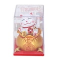 thumbnail image 2 of Solar Lucky Cat Statue Automatic Waving Arm Wealth Welcoming Cash Register Home Decor, 2 of 7
