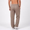 thumbnail image 5 of Men's Jogger Pants Elastic Waist Button Fly Loose Fit Solid Color Casual Sweatpants Lounge Trousers with Pockets, 5 of 7