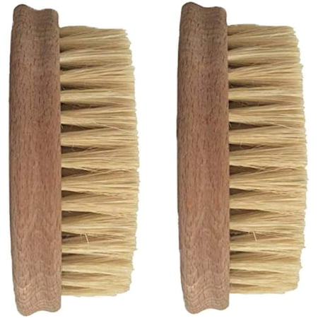 

Vegetable Brush - Made from All Natural Bamboo and Palm Fibers - Scrub and Clean Carrots Potatoes Corn Beets etc. (Double Pack)
