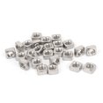 thumbnail image 1 of Unique Bargains 304 Stainless Steel Square Machine Screw Nuts Silver Tone M6 25Pcs, 1 of 1