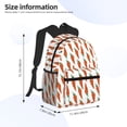 thumbnail image 2 of Disketp Carrot Mochila Ligera Clásica con Múltiples Bolsillos, Mochila Casual para Hombre y Mujer, Ideal para Escuela, Trabajo y Viajes, 2 of 6
