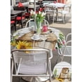 thumbnail image 5 of Outdoor Tablecloths with Umbrella Hole & Zipper, Groundhog Day Round Tablecloth 54 Inch, Sunflower Spring Floral Botanical Vintage Waterproof Table Cloth, Patio/Pool/Picnic Table Covers, 5 of 8