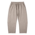 thumbnail image 3 of Aihuaihua Linen Capri Pants for Women Cropped Barrel Drawstring Wide Leg Cotton Capris 2026 Casual Summer Boho Baggy Palazzo Trouser, 3 of 9