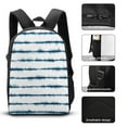 Bybiment 3 Pieces Backpack Set with Lunch Bag Pencil Bag, Shibori