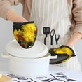 thumbnail image 6 of Pofeuu Cactus Flowers Print Thickened Mini Silicone Oven Mitts Heat Resistant, Rubber Oven Mitt Gloves, Finger Pinch Grips, Pot Holder, Silicone Potholder, 6 of 7