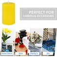 thumbnail image 5 of Jeco \u201c2\u201d Diameter by 3\u201d Yellow Pillar Candle, (CPZ-2302), 5 of 5