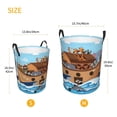thumbnail image 3 of Cauagu Animals on Noah's Ark for Laundry Basket,Collapsible Organizer Basket for Storage Bin Toy Bins Gift Baskets Bedroom Clothes Children Nursery Hamper -Small, 3 of 7