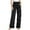 Black, variant on Women Straight Leg Yoga Pants Wide Leg Sweatpants With Pockets Stretch For Casual Petite Tall 2025 Black,XS