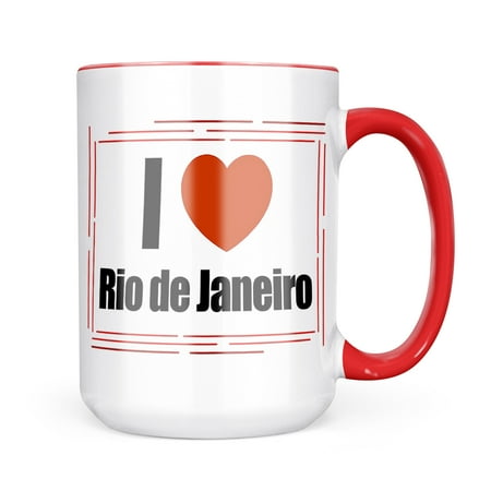 

Neonblond I Love RiodeJaneiro region: Brazil South America Mug gift for Coffee Tea lovers