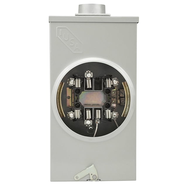 Base Medidor de Luz Iusa 7 Terminales Aérea - Subterránea gris
