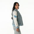 thumbnail image 4 of Women's The Wild Collective Denim Detroit Lions Denim Varsity Full-Snap Jacket, 4 of 4
