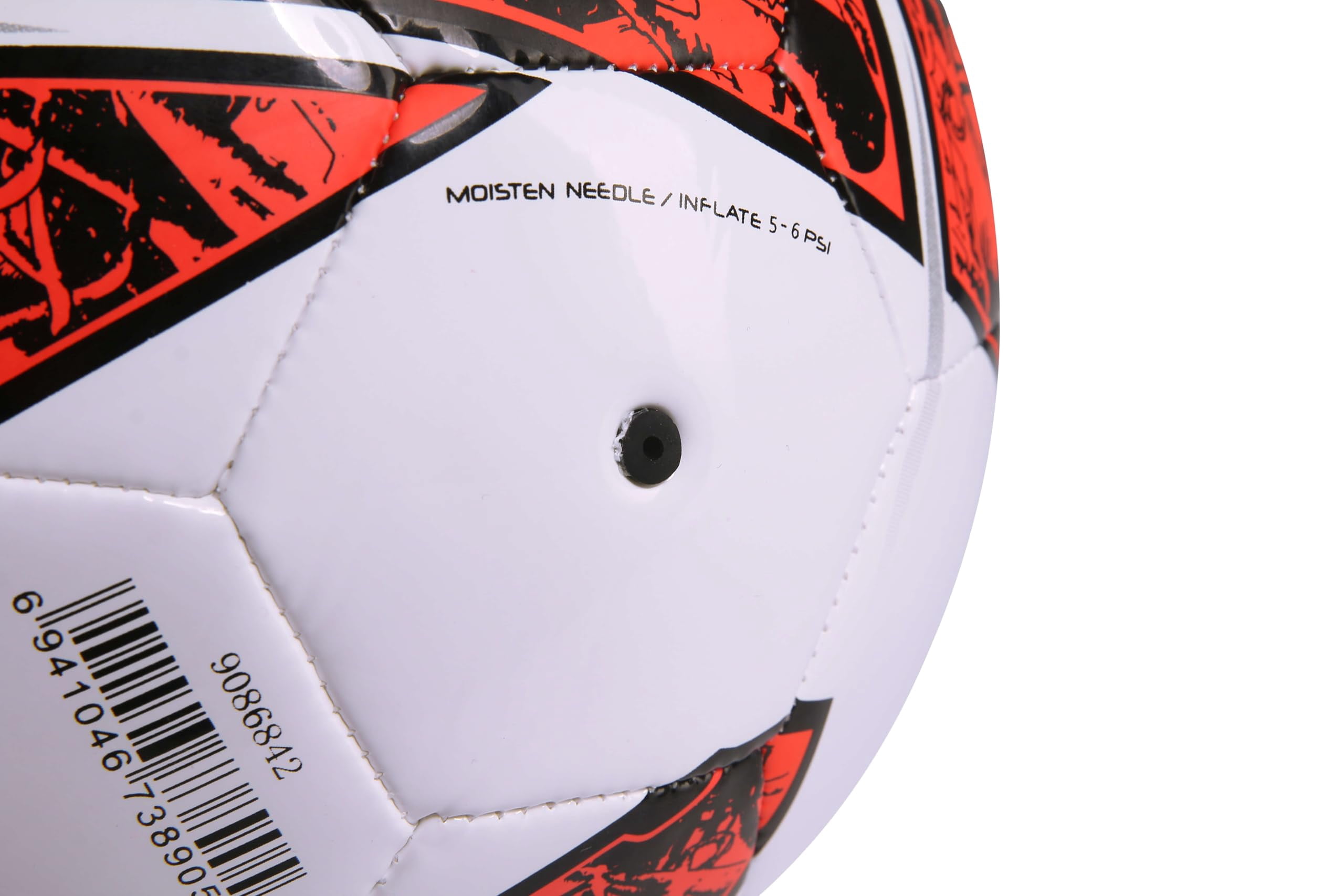 KELME Futsal Soccer Ball - Indoor Sala Ball Pelota de Futbol (White/Orange,