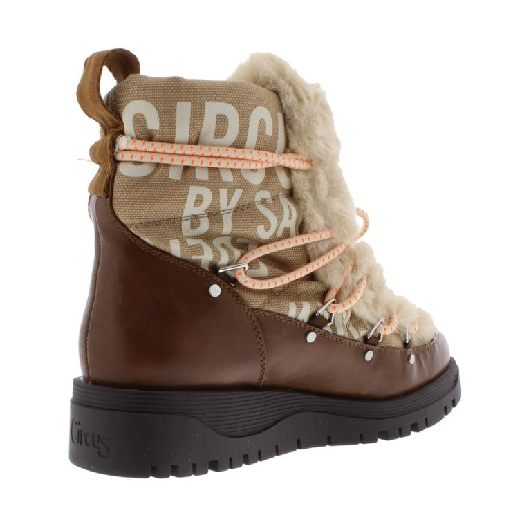 Circus by Sam Edelman Womens Rex Leopard Faux Fur Winter Boots Walmart