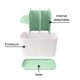 thumbnail image 3 of Desmontable de plástico para facilitar la limpieza Almacenamiento multifuncional: caja de almacenamiento para cepillos de dientes y pasta de dientes Vhermosa, 3 of 5