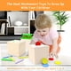 thumbnail image 3 of Adena Montessori Kit de juego Montessori de madera 3 en 1, juguetes para bebés que incluyen cerillas, juego de caída de colores, juego de cosecha de zanahorias y caja de monedas, juguete de aprendizaj, 3 of 5
