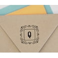 thumbnail image 4 of Printtoo Alphabet Q Monogram Initial Square Swirl Border Self Inking Rubber Stamp Office Stationary, 4 of 7