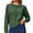 Army Green, variant on cocolona Cropped Sweatshirts for Women Oversized Round Neck Long Sleeve Sweatshirts Lightweight Soft Pullover Fall Tops