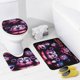 thumbnail image 4 of Cinco noches en Freddy's-theme 4-Piece Shower Curtain Set with Rugs, Waterproof Bathroom Decor Set Includes Bath Mat, U-Shaped Rug, Toilet Lid Cover and Curtain with Hooks, 4 of 6