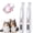 2pcs, variant on 100pcs Belvedir Cat Grooming Trimmer with LED Light, Rechargeable Low Noise Pet Paw Hair Clipper