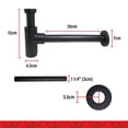 thumbnail image 3 of Cespol para Lavabo Bauen B-514 Negro, 3 of 8