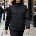 thumbnail image 4 of Kelon Women's Lightweight Softshell Jacket Windbreaker Jacket for Running Hiking, 4XL, 4 of 7