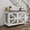 Brown white 47.2" Mobile Double Dog Crate, variant on LuckyNote 47.2" Mobile Dog Crate with Flip-Top Feeding Door, Dual-Access & 5 Casters, Double Dog Kennel, Brown White