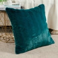 thumbnail image 3 of Home Soft Things Shaggy Wavy Faux Fur Pillow Covers, 1 piece, 20"x20", Teal, 3 of 8