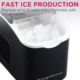 thumbnail image 5 of Frigidaire 26 Lbs. Countertop Bullet Ice Maker, Retro Ice Machine with Touch Controls, Black, 5 of 12