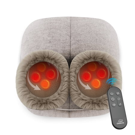 Snailax Shiatsu Foot Warmer 3-in-1 Back Massager, Kneading Foot Massager Machine for Pain Relief
