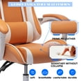 thumbnail image 4 of ALEAVIC Gaming Chair for Adult, Ergonomic Computer Chair Swivel Desk Chair, Orange, 4 of 7