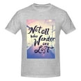 thumbnail image 4 of Bingfone Not All Those Who Wander Are Lost Men'S Loose Fit Short-Sleeve Pocket T-Shirt, 4 of 7