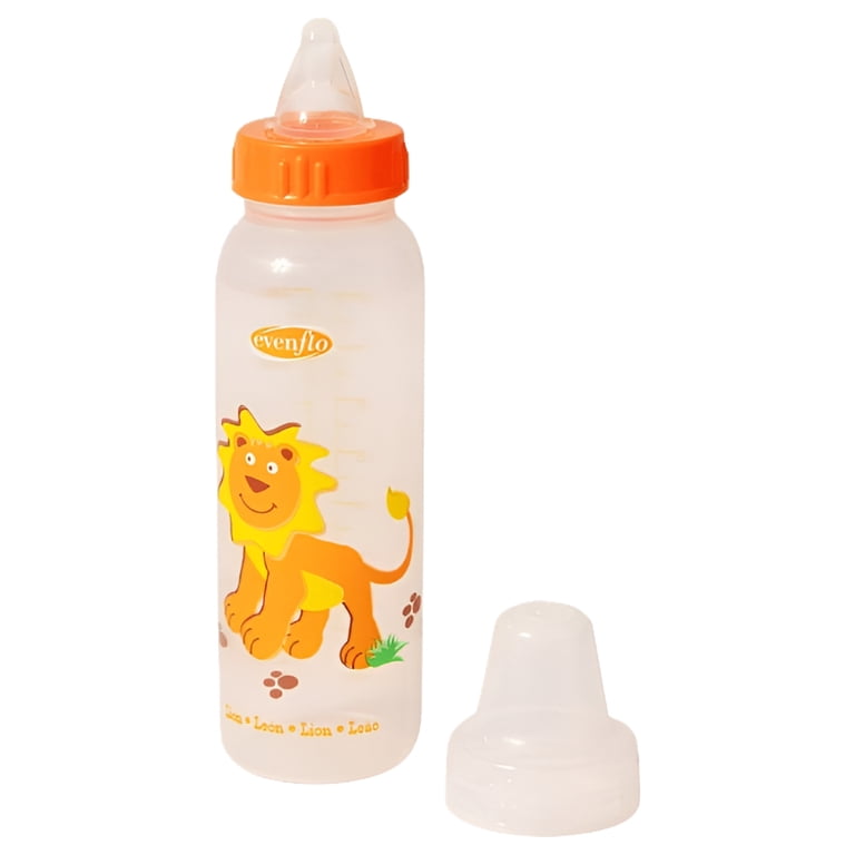 Evenflo Zoo Friends Standard Nipple Bottles 8 Oz, 6 Count, Feeding Baby  Collection Set - Walmart.com