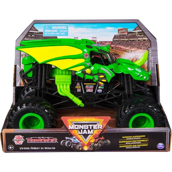 , Official Bakugan Dragonoid Monster Truck, Collector Die-Cast Vehicle, 1:24 Scale, Kids Toys for Boys and Girls Ages 3 and up