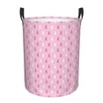 thumbnail image 1 of Balery Breast Cancer Awareness5 Cesta de ropa redonda con asas, impermeable, independiente, para ropa, juguetes, dormitorio y familia-Small, 1 of 6