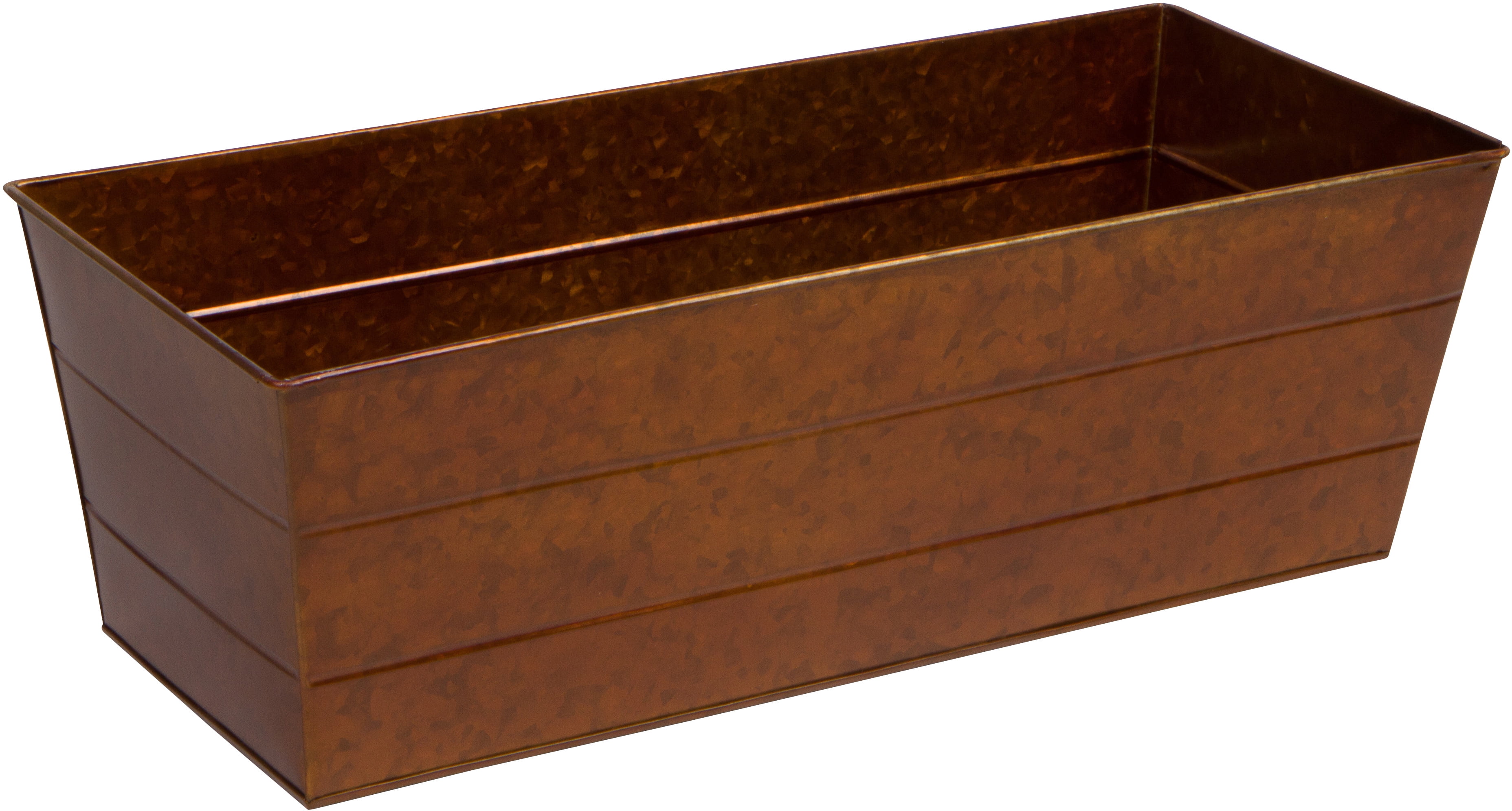 22" Galvanized Window Box Flower Planter by Trademark Innovations