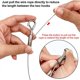 thumbnail image 3 of Paquete de 4 alambres ajustables para colgar cuadros, resistentes, soportan 50 libras, hardware, cuerda de acero inoxidable de 2 m x 1,5 mm, 3 of 4