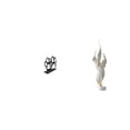 thumbnail image 1 of Servilletero de hierro,Soporte para servilletas con forma de pata,color negro,Figura decorativa,Escultura de plumas para escritorio,oficina o decoración del hogar,Figura decorativa de, 1 of 8