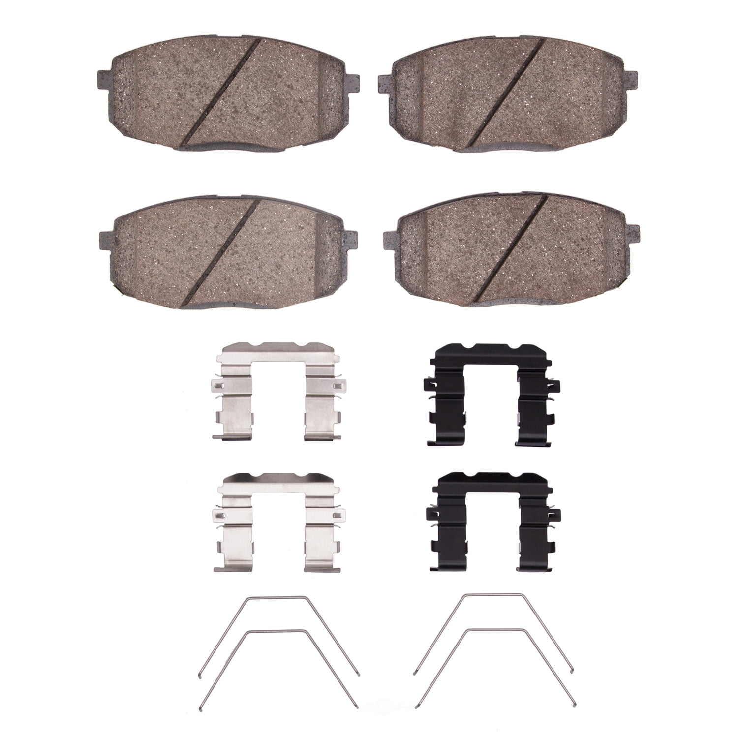 Dynamic Friction Company 1551-2035-01 DFC 5000 Advanced Brake Pads - Ceramic and Hardware Kit - OE