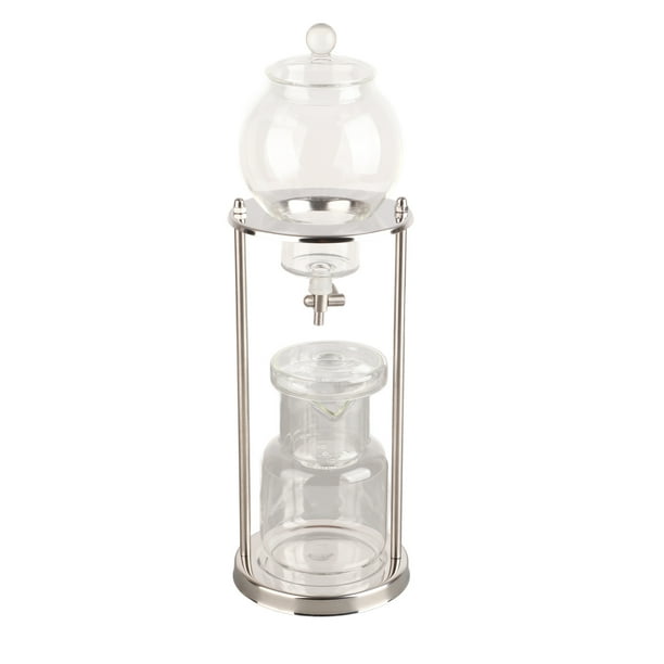 Cold Brew Drip Tower 600ml Reusable Glass Filtering Transparent Stainless Steel Stand DIY Ice Coffee Brew Tower Walmart