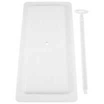 REOFLYUP 1 Set of Bathroom Accessories Set Toilet Cover Lid White ABS Rectangular for General Users Home Use