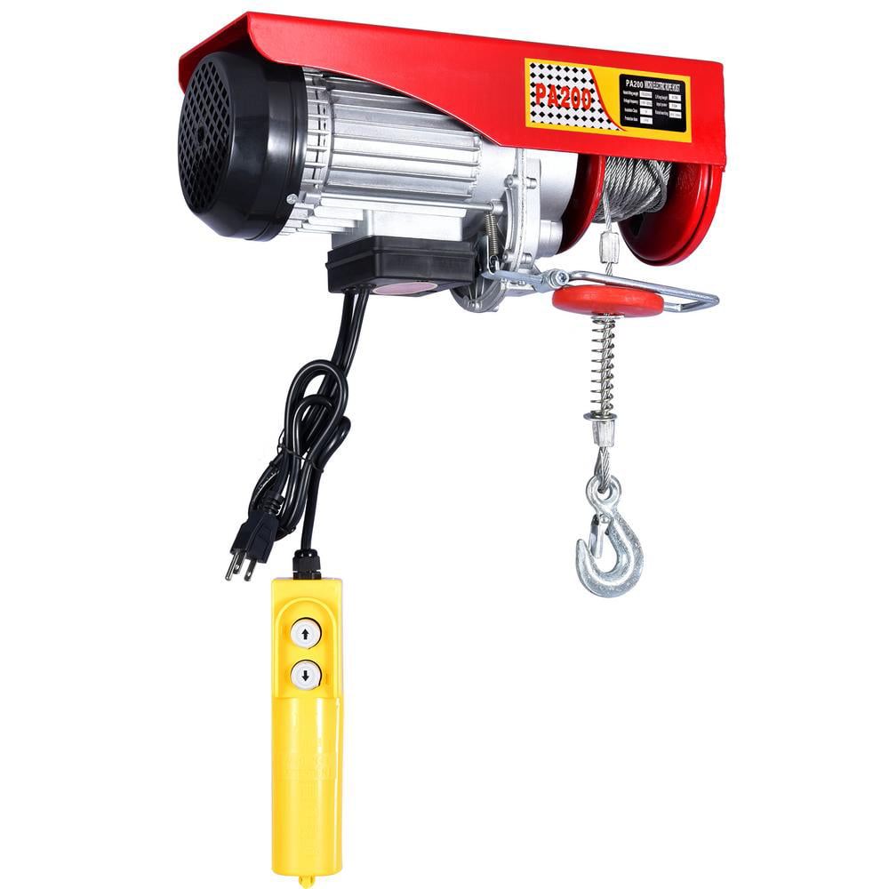 Electric Wire Cable Hoist Winch Crane Lift Overhead Hanging Cable Lift Hook 220V 